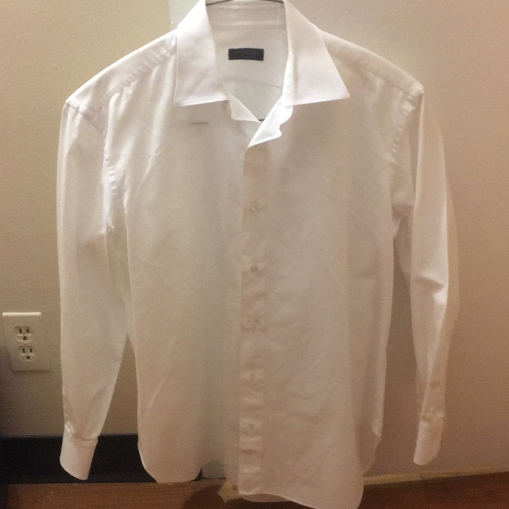 White collard button down dress shirt